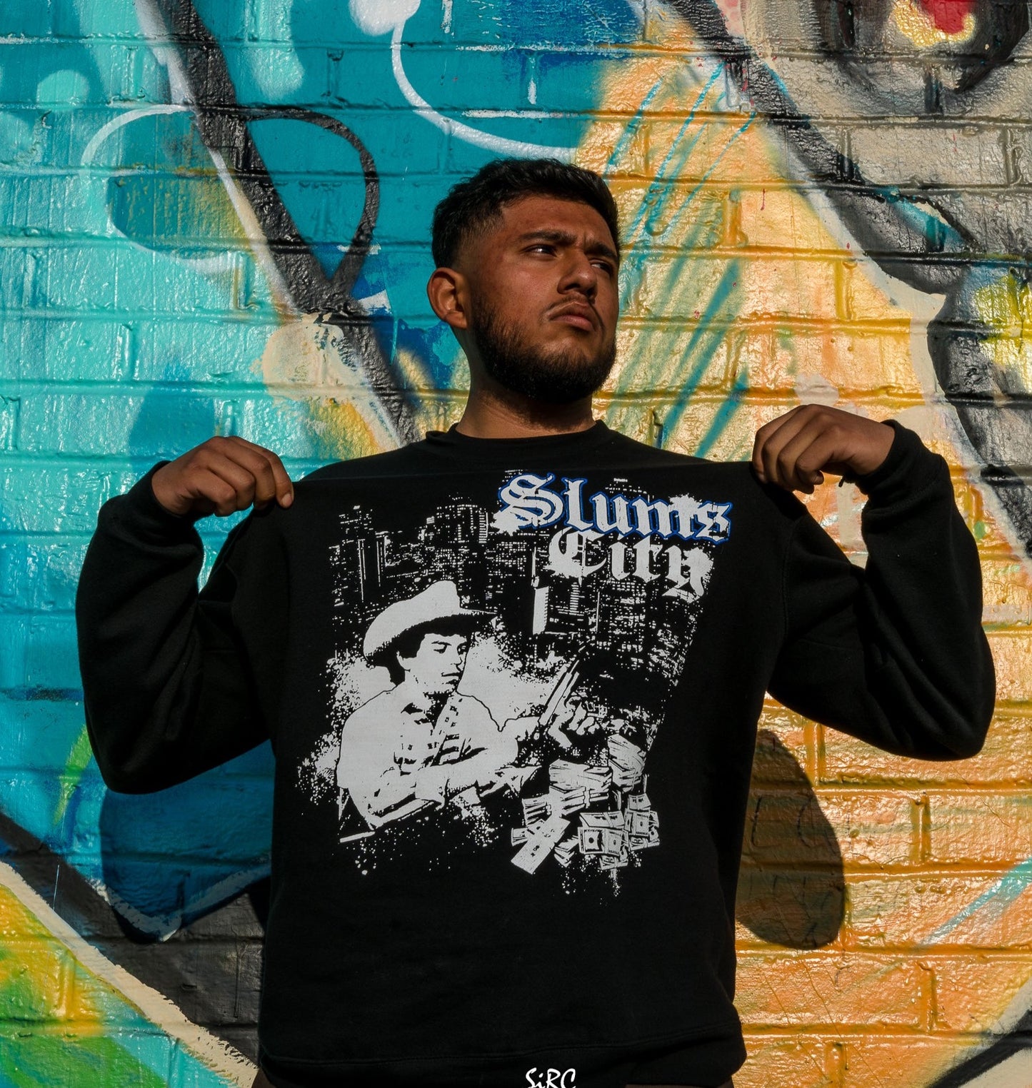 Chalino Sánchez 'Slums City' - Crewneck Sweater