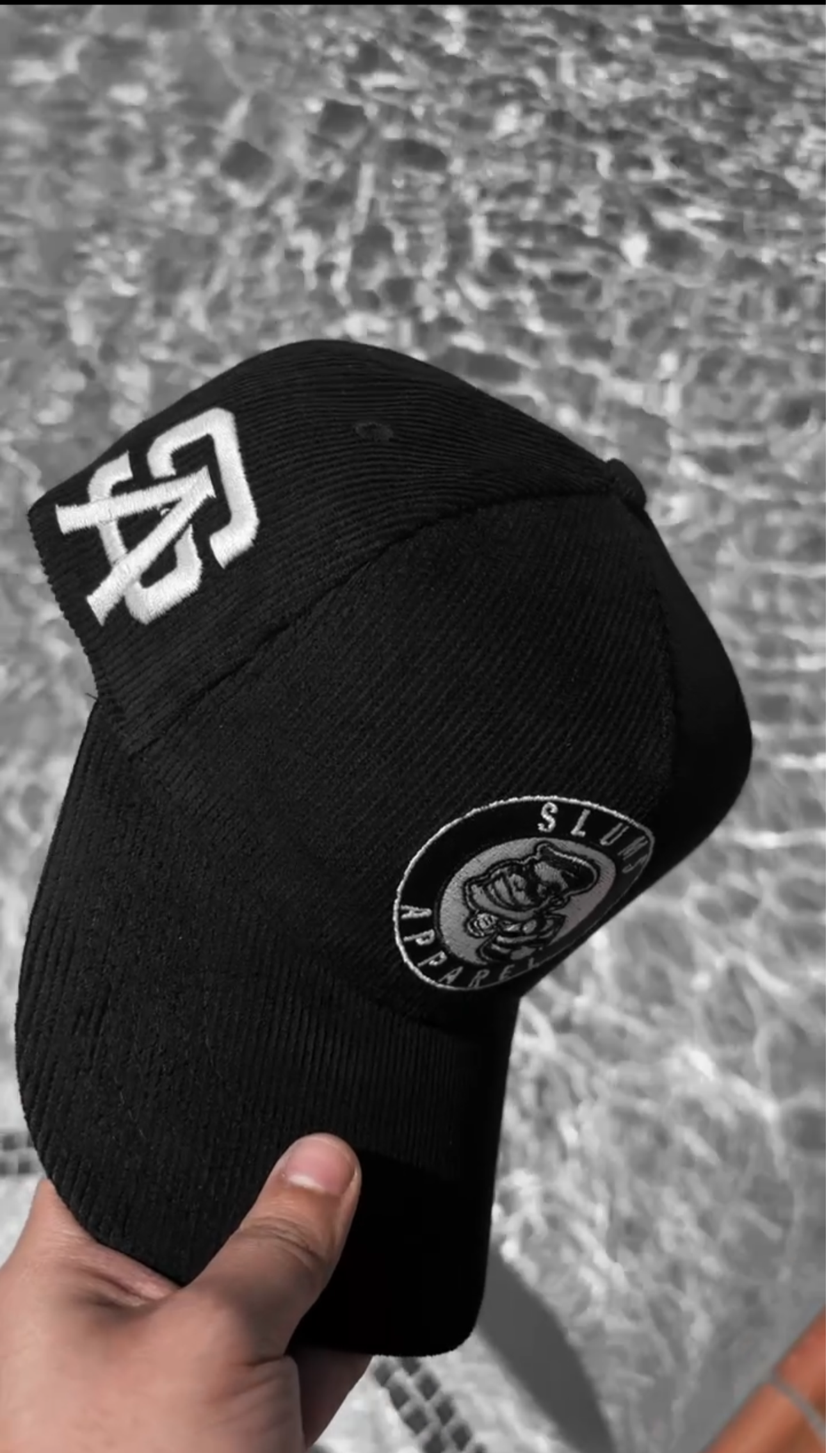 Slums (Black) Corduroy Snapback