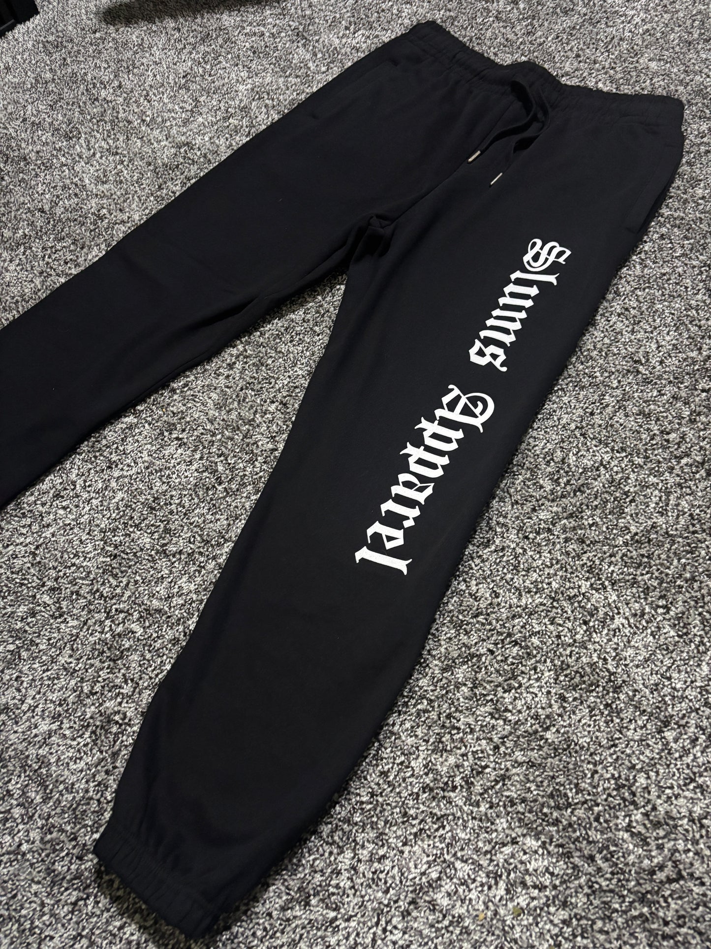 Slums Apparel Logo Print Sweatpants