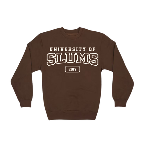 University Slums Crewneck - Brown