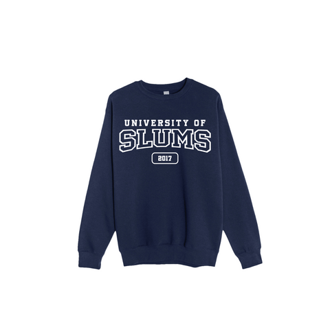 University Slums Crewneck - Navy Blue