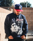 Chalino Sánchez 'Slums City' - Crewneck Sweater (Navy Blue)