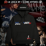 Yovngchimi Glizzygvng Black pullover hoodie - Lajaula x Slums Apparel